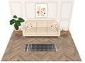 Black Reins and Snaffle Bits Plaid Runner Rug - Shimmer Rug