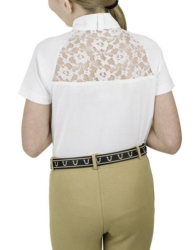 Equine Couture Children'S Magda Lace Equicool Show Shirt