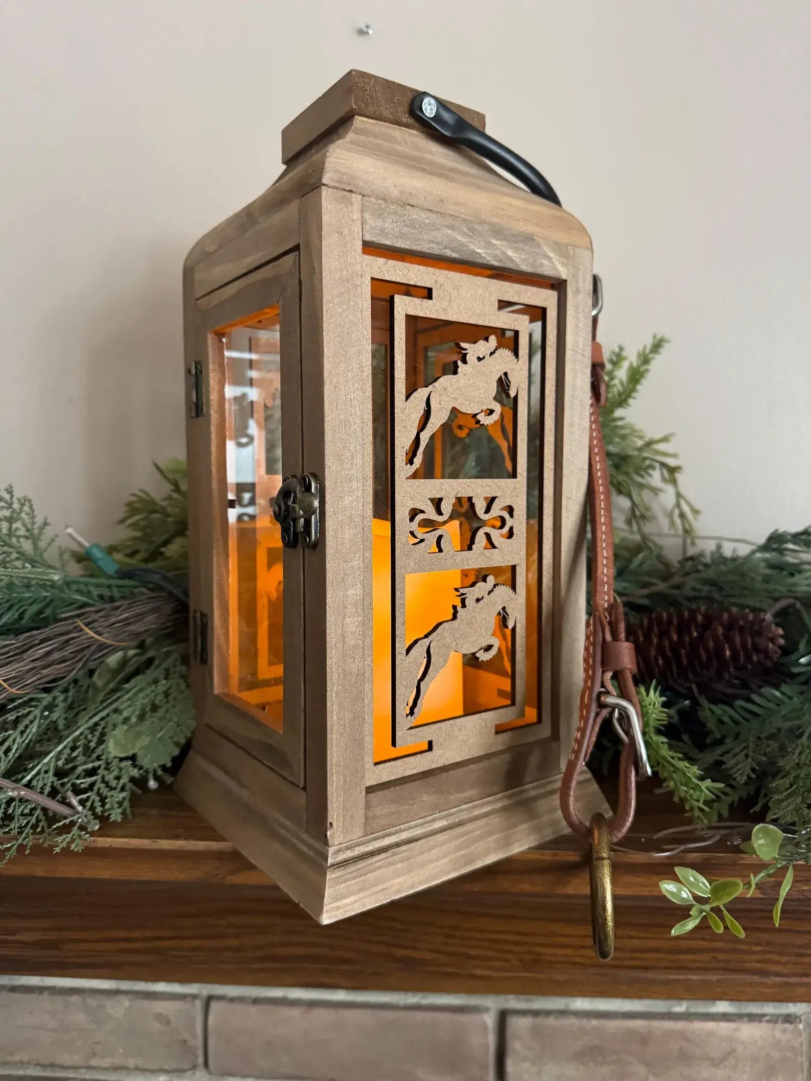 Dressage or Jumping Horse Lantern Equestrian Home Decor 