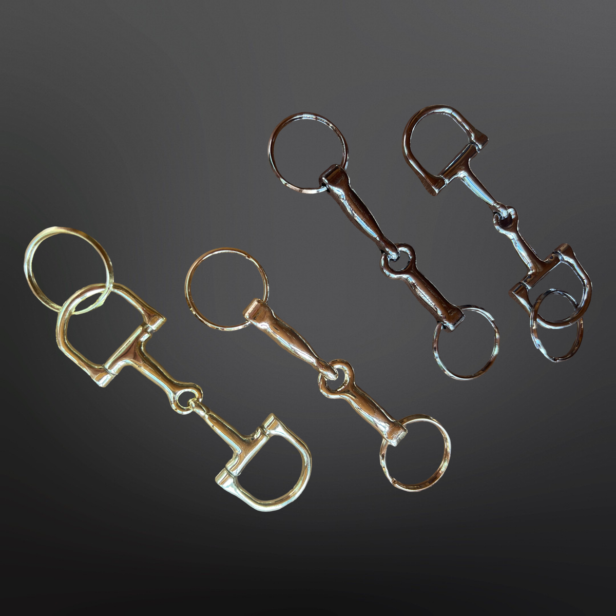 Western Equestrian Snaffle Bit Keychain