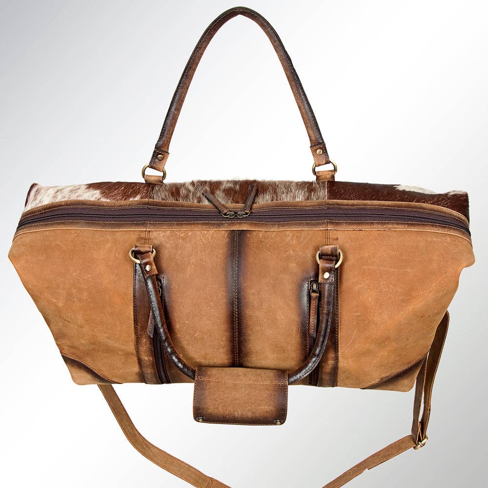 LC-ADBG912 Duffel Hair-On Genuine Western Leather Women Bag