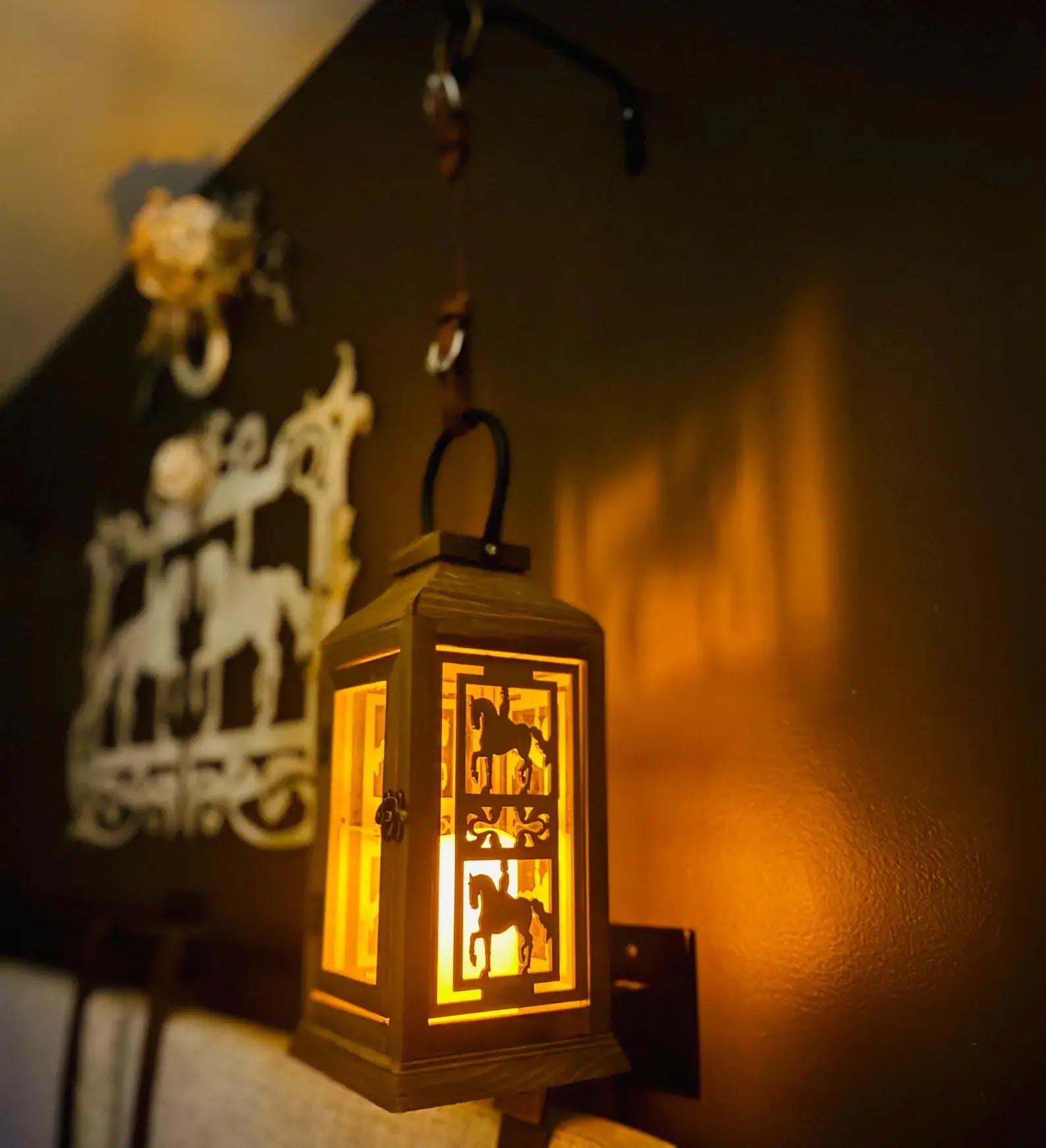 Dressage or Jumping Horse Lantern Equestrian Home Decor 