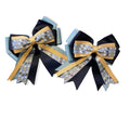Show Bows- Light Blue Horse Heads