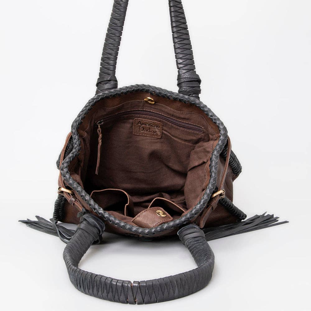 LC-ADBGM259 Tote Genuine Western Leather Women Bag