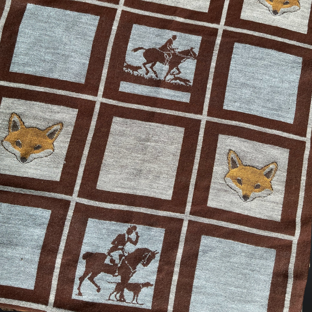 Equestrian Countryside Fox Hunt Design Winter Scarf