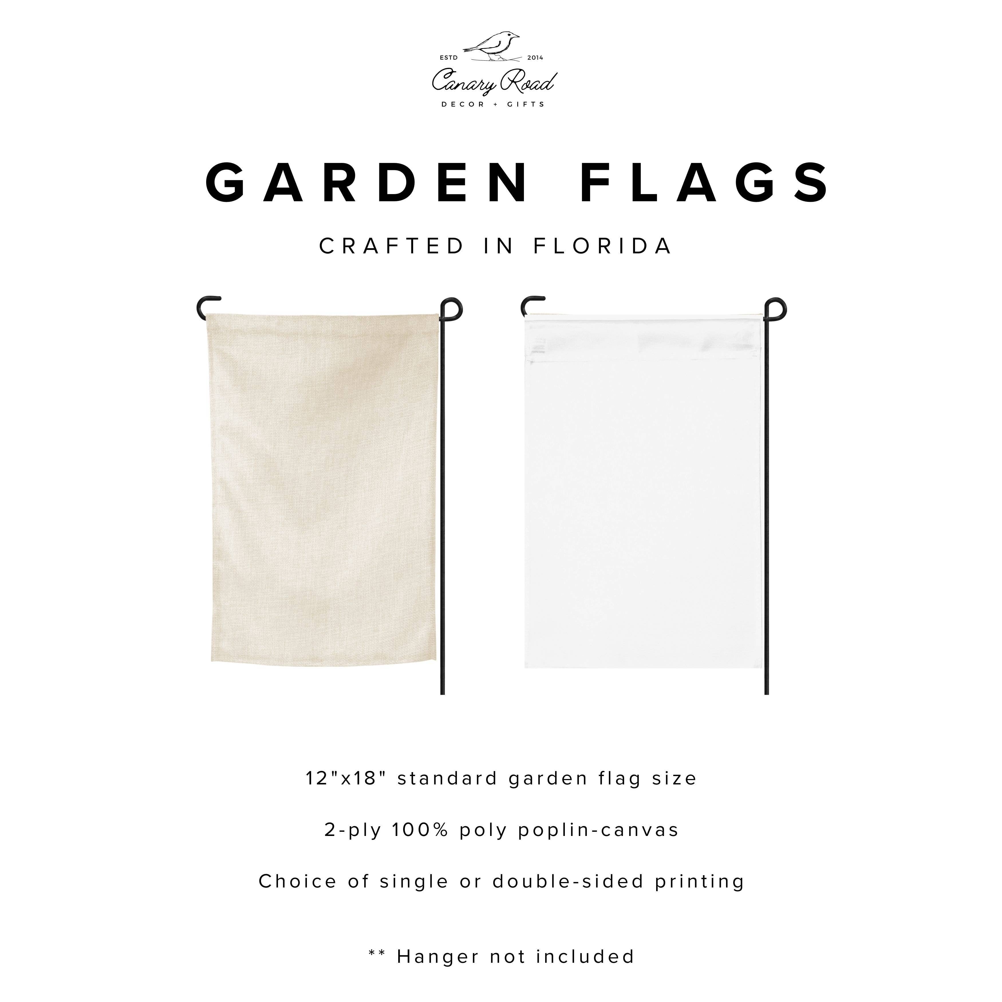 Horse Show Equestrian Garden White Flag RV Outdoor Decor