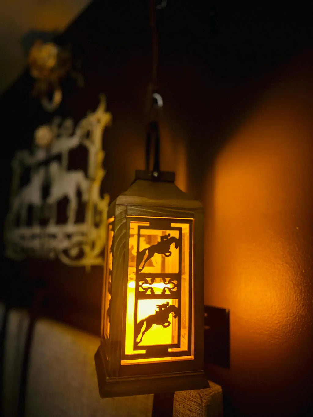 Dressage or Jumping Horse Lantern Equestrian Home Decor 
