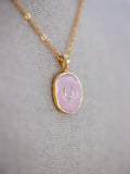 Precious Pink Horseshoe Necklace