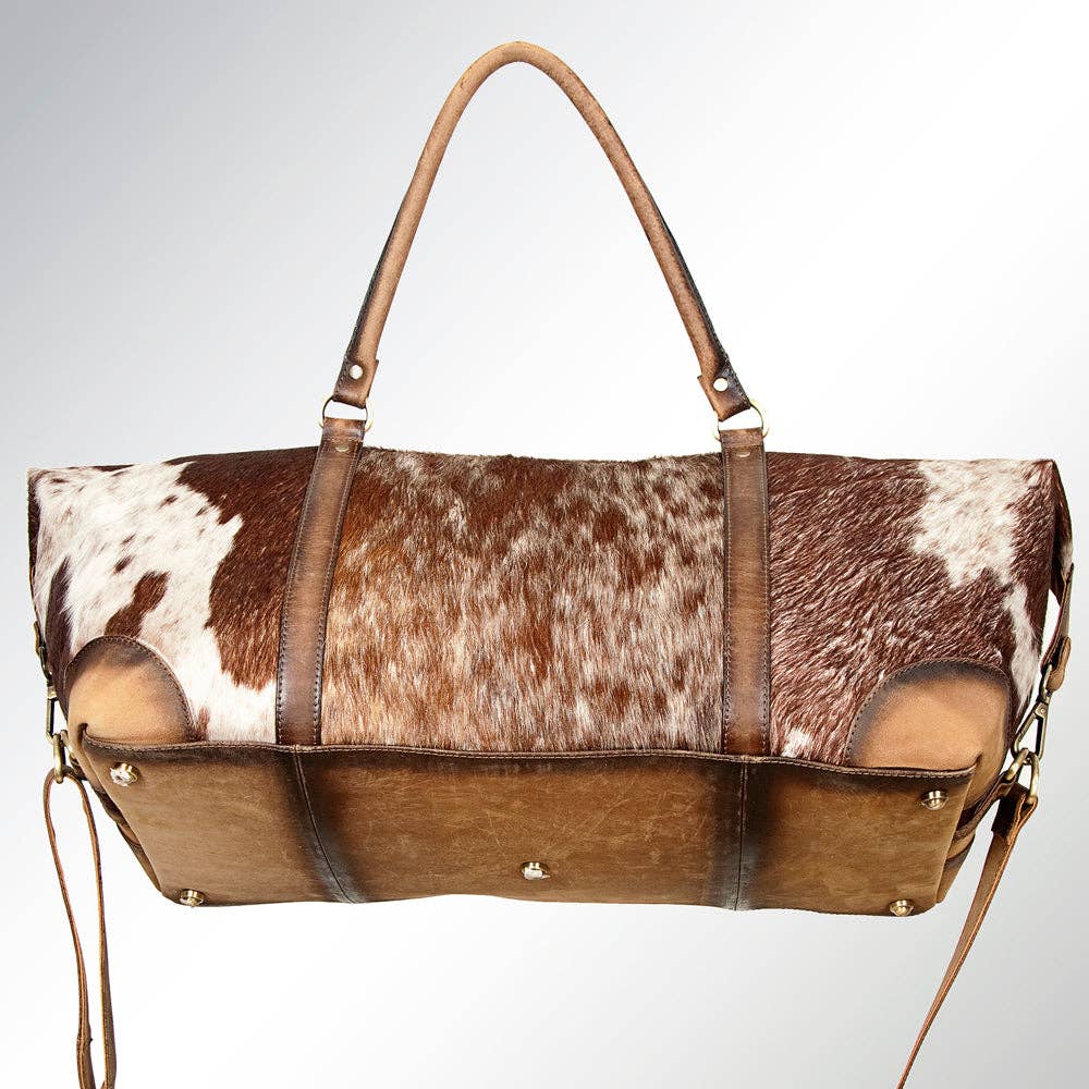 LC-ADBG912 Duffel Hair-On Genuine Western Leather Women Bag