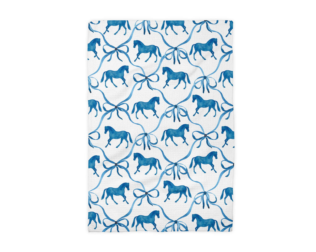 Horse Pony Equestrian Tack Kitchen Towel Waffle Equestrian