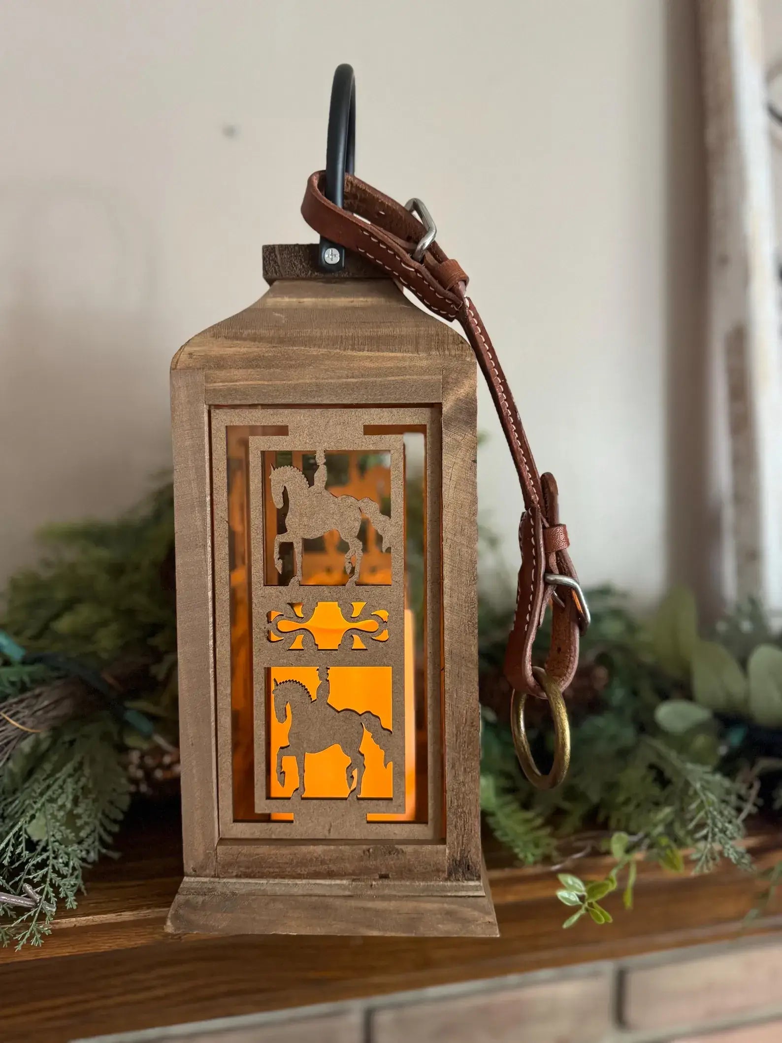 Dressage or Jumping Horse Lantern Equestrian Home Decor 